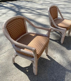 1970s Vintage Reed Dining Set - Set of 7