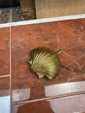 Brass Seashell Compact With Latch