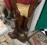 1970s Wooden Native American Vintage Cigar Sculpture
