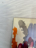 Vintage Colorful Splatter Art Tile Coaster