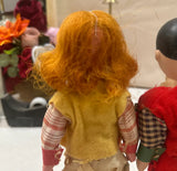 Pair of Petite Ceramic Handmade Dolls