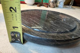 Black Round Marble Serving Cheese Platter