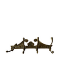 Small Brass Wall Coat Rack