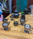 Silver Vintage Tea Set- 9 Pieces