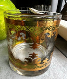 1970s Culver 22kt Gold Lowball Cocktail Glass