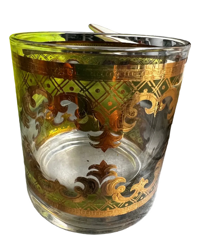 1970s Culver 22kt Gold Lowball Cocktail Glass