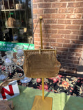 Small Gold Metal Fancy Hand Bag