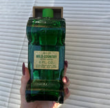 Collection of Green Glass Avon Bottle Cars- Set of 3