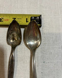 Collection of Silver Rough Edged Spoons- Set of 7