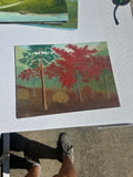 Colorful Trees and Foliage Landscape Painting on Canvas