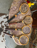 Collection of Vintage Wooden Bancroft Tennis Rackets- Set of 4