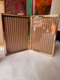 Trio of Folding Gold Picture Frames
