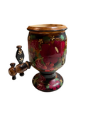 Vintage Russian Wooden Samovar
