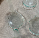 Collection of Small Glass Biomorphic Spoons- Set of 7