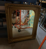 1970s Gold Oversized Ornate French Beveled Mirror