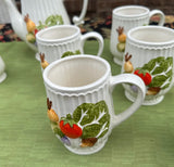 Ceramic Vegetable Tea Set- Set of 10