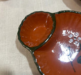 Collection of Brown Ceramic Spanish Style Olive Serving Dishes- Set of 4