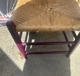 Purple Wooden Ladder Back Chair