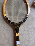 Collection of Vintage Miscellaneous Wooden Tennis Rackets With Guards