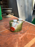 Small Green Catchall With Polar Bear Accents