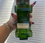 Collection of Green Glass Avon Bottle Cars- Set of 3