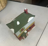 Pair of Ceramic Christmas Village Houses