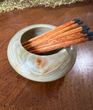 Small Marble Bowl With Matchsticks