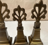 Trio of Brass Decorative Finials