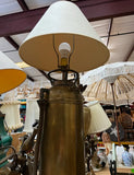 Large Brass Fireman Fire Extinguisher Brass Lamp