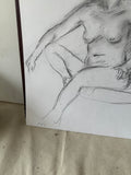 Charcoal Nudist Drawing With Shading