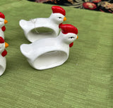 Collection of Chicken Napkin Rings- Set of 4