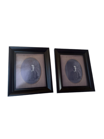 Pair of Vintage African American Man Prints With Wooden Frames