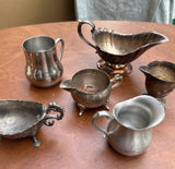 Instant Collection of Silver Creamer Cups- Set of 6