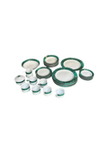 Malachite Dinnerware Collection With Gold Lining
