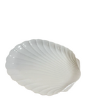 White Ceramic Vintage Shell Style Serving Platter