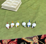 Collection of Rainbow Glass Blown Mice Figurines- Set of 6