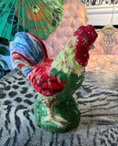 Small Ceramic Hand Painted Rooster Salt Shaker