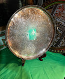 Barker Ellis England Pierced Silver Tray