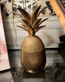 Vintage Brass Pineapple Box