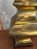 Large Vintage Brass Table Lamp