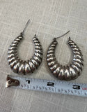 80s Pair of Sterling Silver Earrings