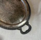 Pair of Large Etched Decorative Trays