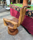 Natural Wood "Okay" Posed Hand Chair