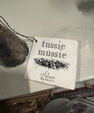 Small Silver Etched Tussie Mussie Holder