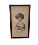 19th Century Victorian Woman Original Sketch