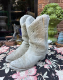 Cowboy Boot Pair Concrete Planter