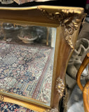Large Gold Vintage Wooden Detailed Wall Mirror