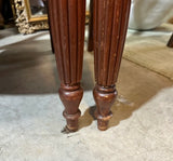 Collection of Wooden Greek Key Dining Chairs, Needs Reupholstery- Set of 5