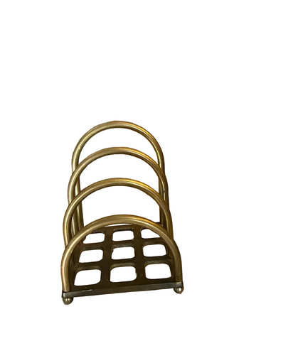 Vintage Brass Desk Organizer