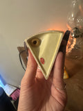 Pair of Ceramic Cheese Block Salt and Pepper Shakers